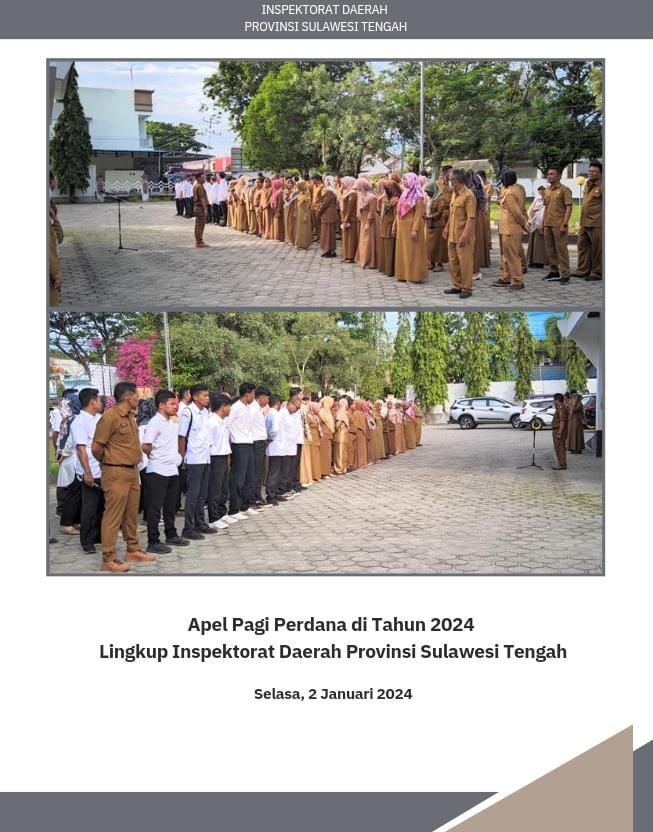  Apel Pagi Perdana di Tahun 2024 Lingkup Inspektorat Daerah Provinsi Sulawesi Tengah