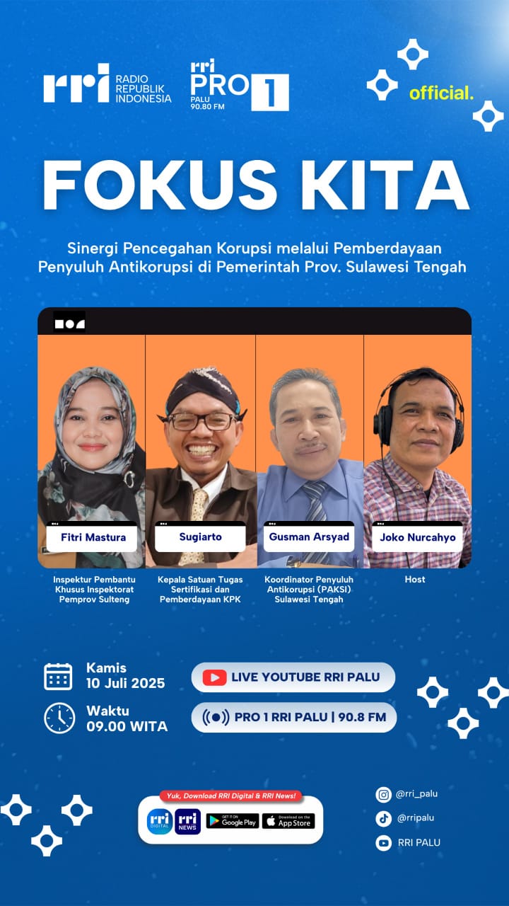  Sinergi Pencegahan Korupsi melalui Pemberdayaan Penyuluh Antikorupsi di Pemprov. Sulteng