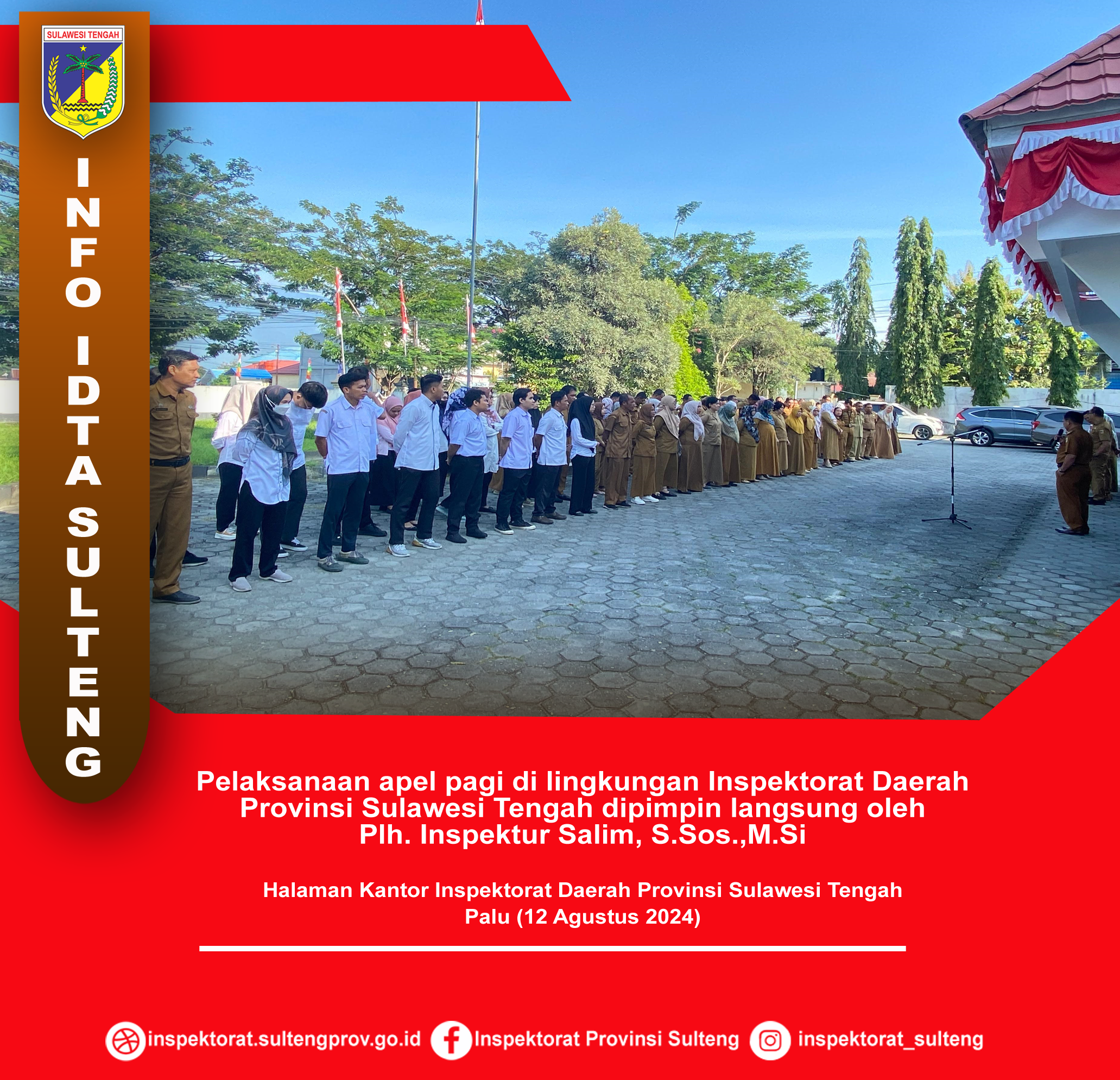  Pelaksanaan apelpagi di lingkungan Inspektorat Daerah Provinsi Sulawesi Tengah