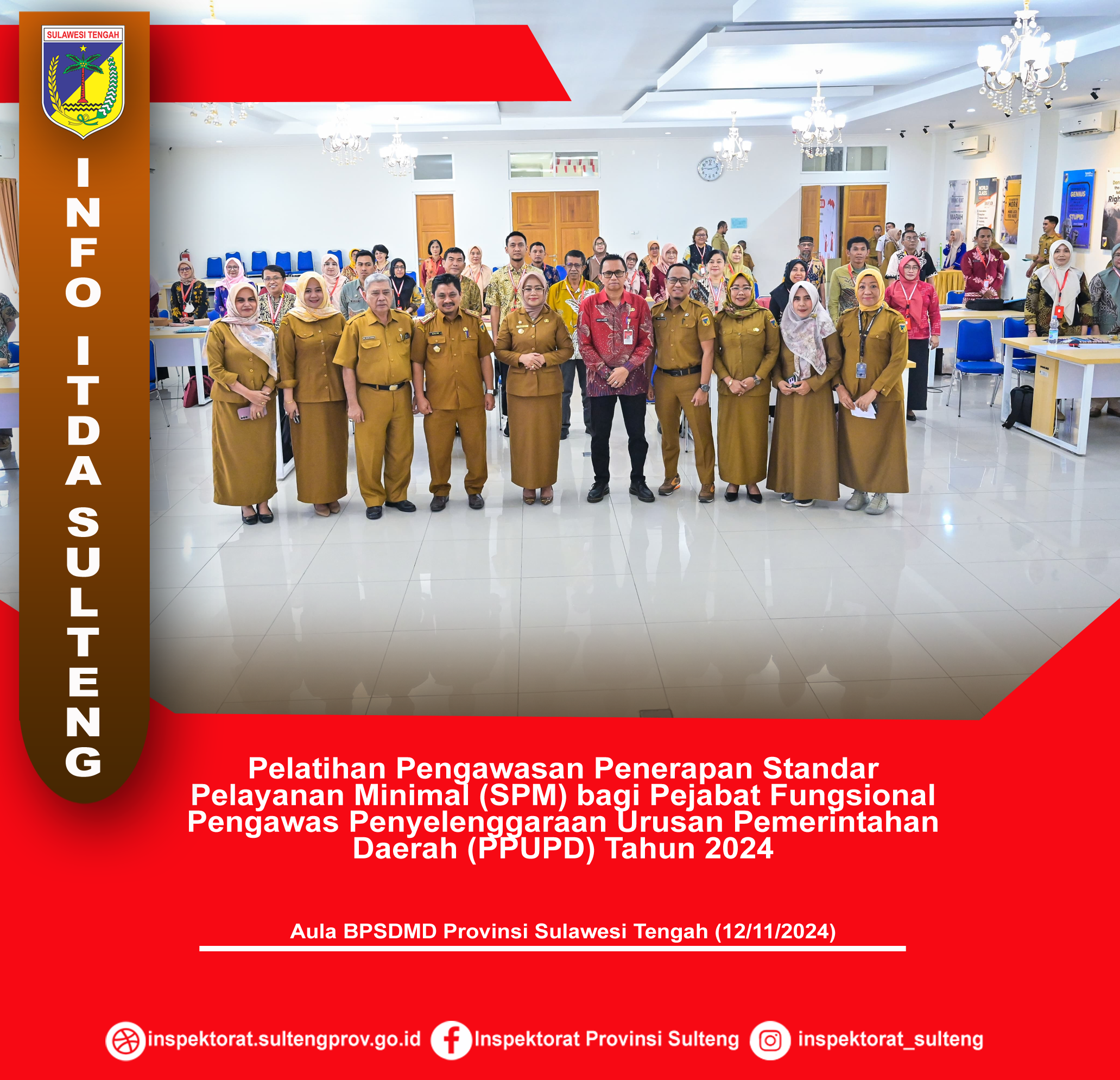  Pelatihan Pengawasan Penerapan SPM bagi Pejabat Fungsional PPUPD Tahun 2024
