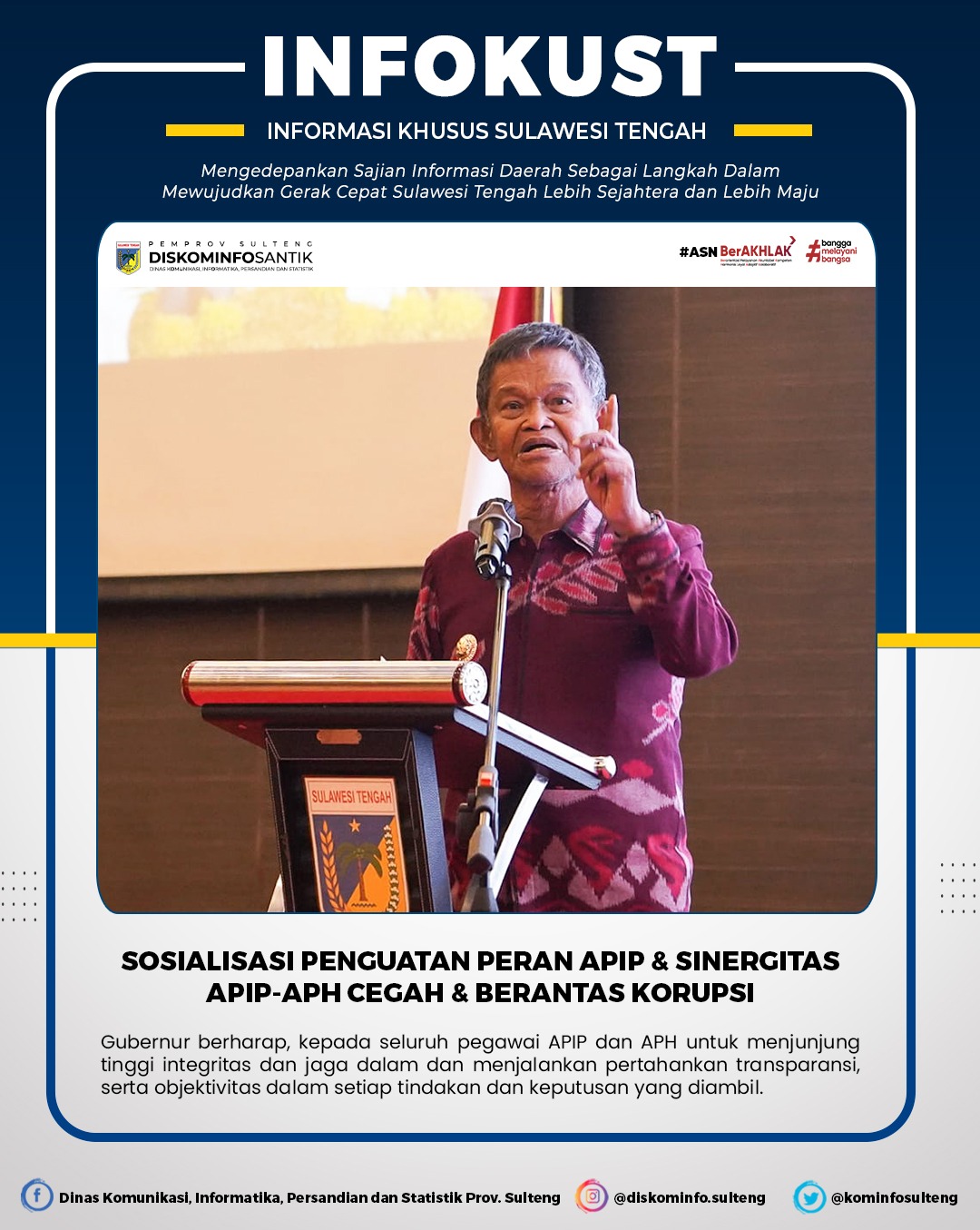  Sosialisasi Penguatan Peran APIP & Sinergitas APIP - APH Cegah & Berantas Korupsi
