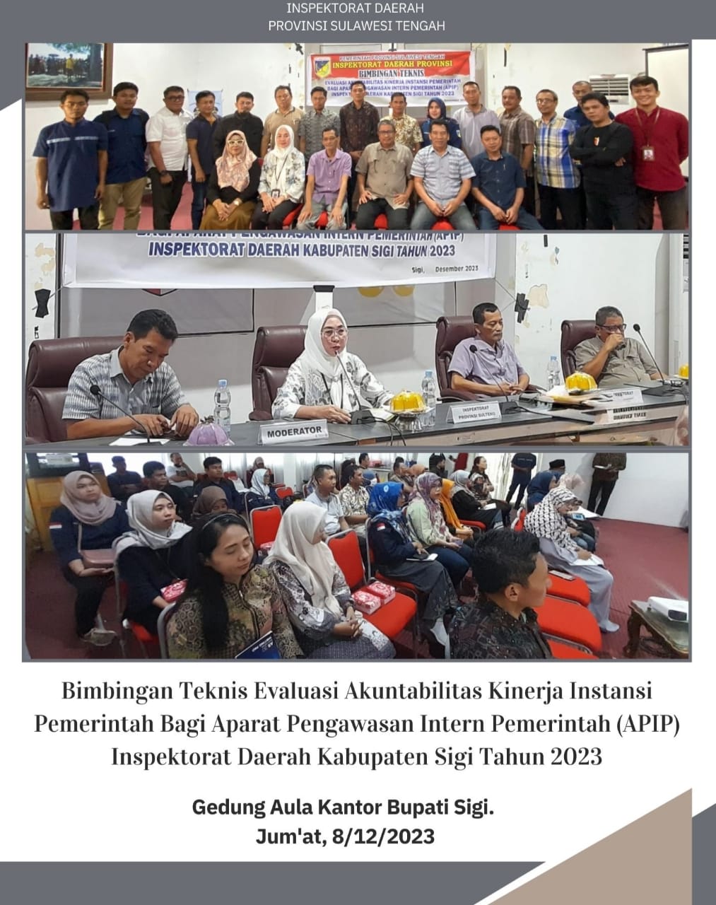  Bimtek Evaluasi AKIP Bagi Aparat Pengawasan Intern Pemerintah (APIP) Inspektorat Daerah Kab.Sigi 2023